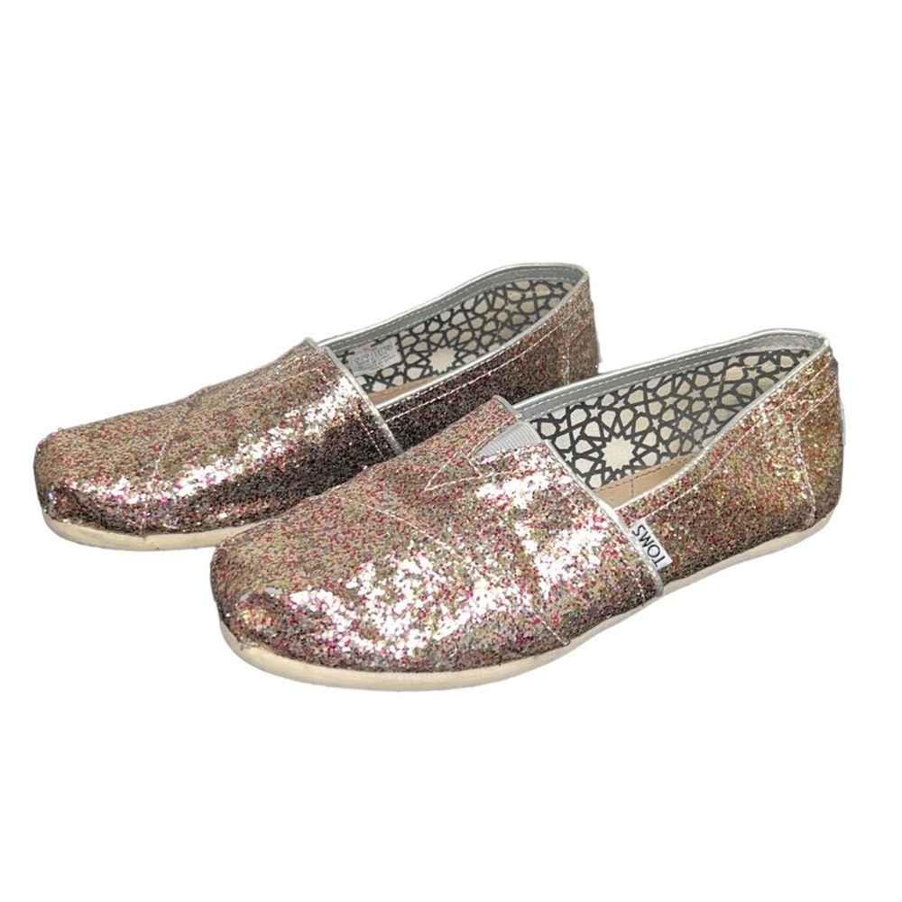 Toms | Classic Multi Party Glitter Shoes Slip On Size 9W